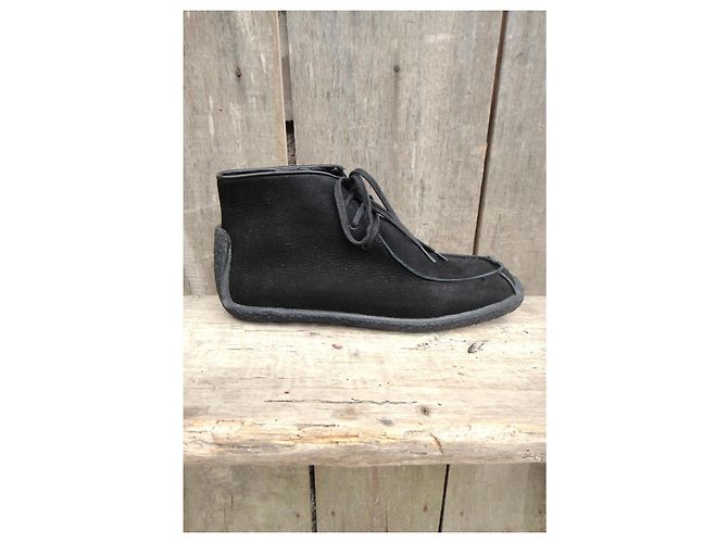 Stivaletti Y's Yohji Yamamoto in camoscio nero - vista 9