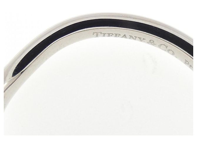 Tiffany & Co. Curved 1P Ring aus Platin - Ansicht 4