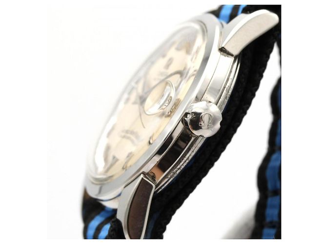 Relógio automático Omega Seamaster Calendar em aço inoxidável - vista 3