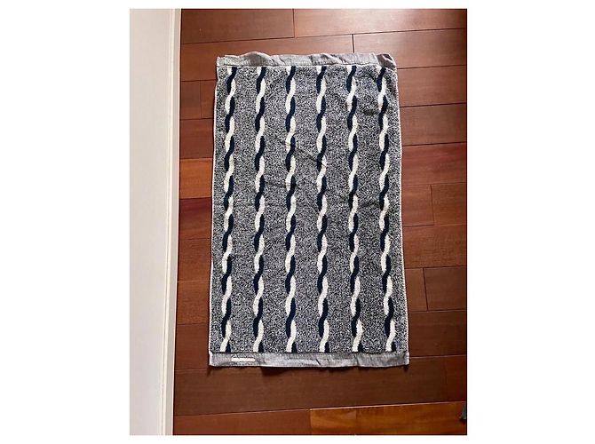 Toalla de algodón Cerruti 1881 Negro Blanco Gris - vista 4