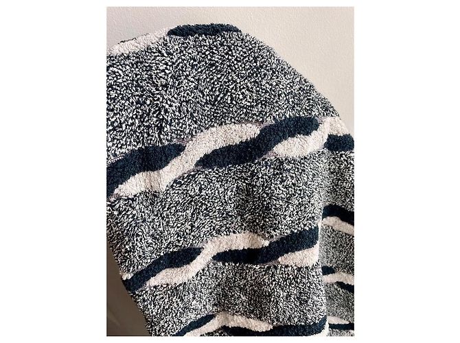 Toalla de algodón Cerruti 1881 Negro Blanco Gris - vista 5