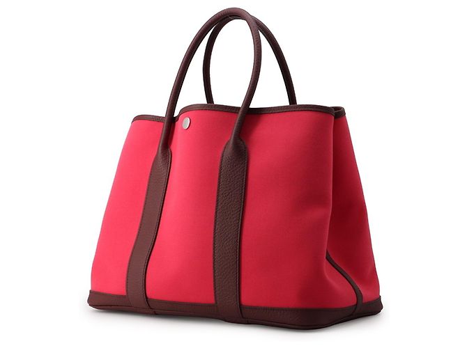 Hermès Borsa Tote Hermes Garden PM Bordò - vista 2