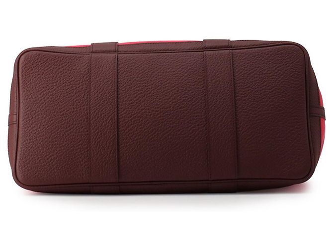 Hermès Borsa Tote Hermes Garden PM Bordò - vista 3