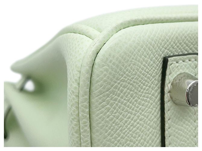 Hermès Borsa Hermes Birkin 30 Vert Fizz Epsom - vista 10