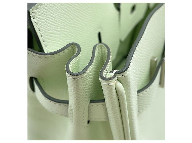 Hermès Borsa Hermes Birkin 30 Vert Fizz Epsom - vista 12