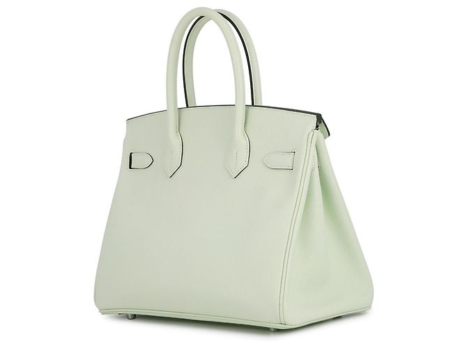 Hermès Borsa Hermes Birkin 30 Vert Fizz Epsom - vista 2