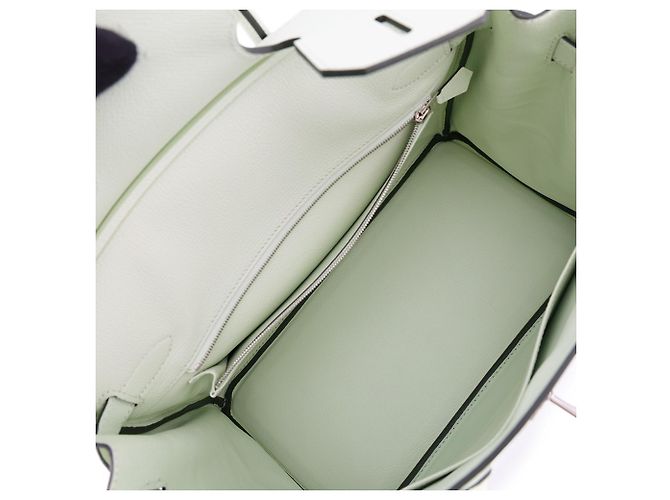 Hermès Borsa Hermes Birkin 30 Vert Fizz Epsom - vista 6
