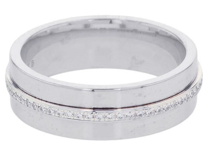 Anello Tiffany & Co. T Wide Diamanti - vista 3