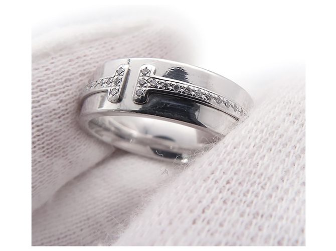 Anello Tiffany & Co. T Wide Diamanti - vista 6