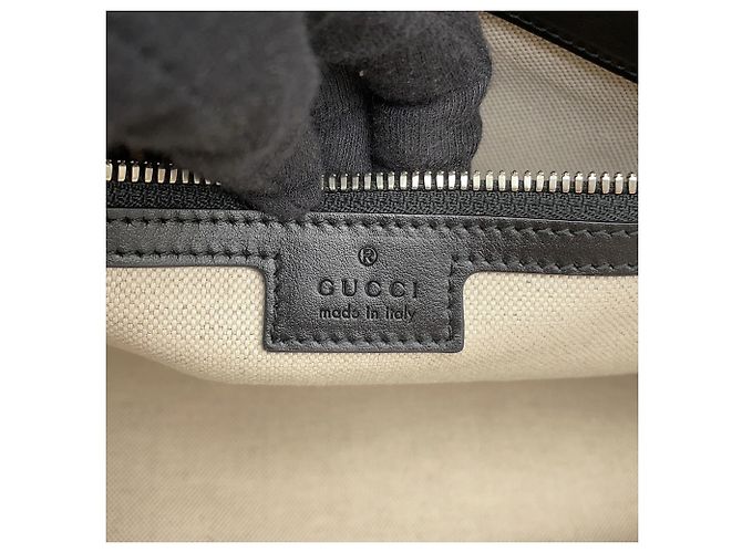 Borsa Tote Gucci in pelle nera Nero - vista 16