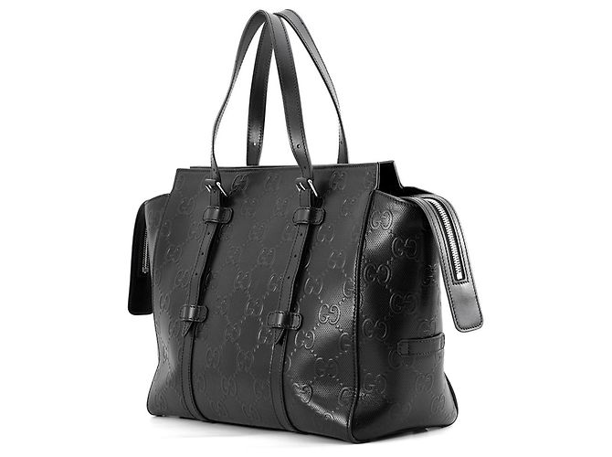 Borsa Tote Gucci in pelle nera Nero - vista 2