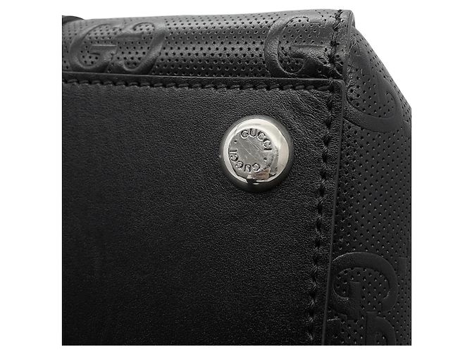 Borsa Tote Gucci in pelle nera Nero - vista 6