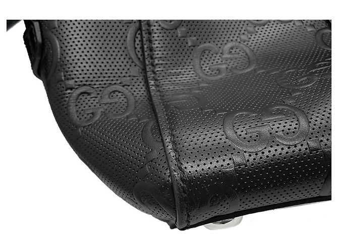 Borsa Tote Gucci in pelle nera Nero - vista 8