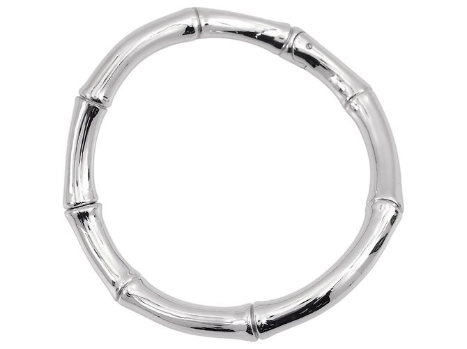 Colar Choker Gucci Bamboo Prata - vista 3
