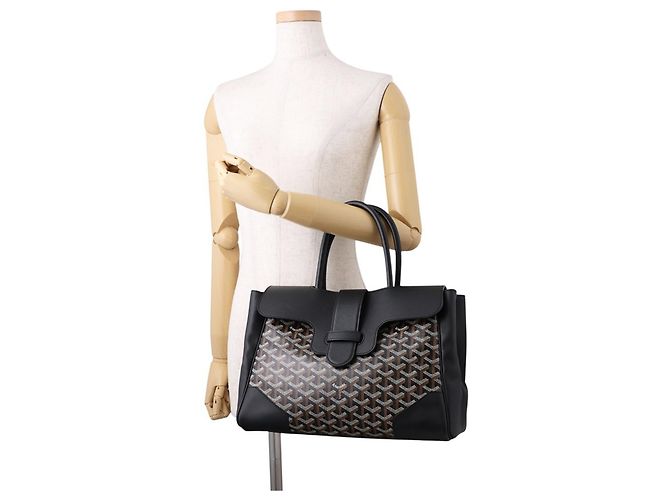 Borsa a mano Goyard Saigon in pelle Nero - vista 4