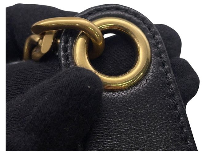 Borsa a secchiello matelassé Small Cassandre Yves Saint Laurent Nero - vista 9