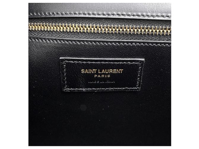 Borsa Saint Laurent Paris Manhattan in pelle di vitello Nero - vista 16