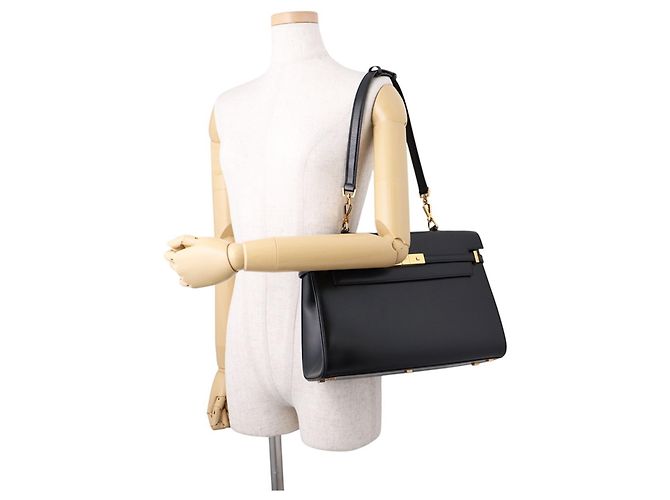 Borsa Saint Laurent Paris Manhattan in pelle di vitello Nero - vista 5