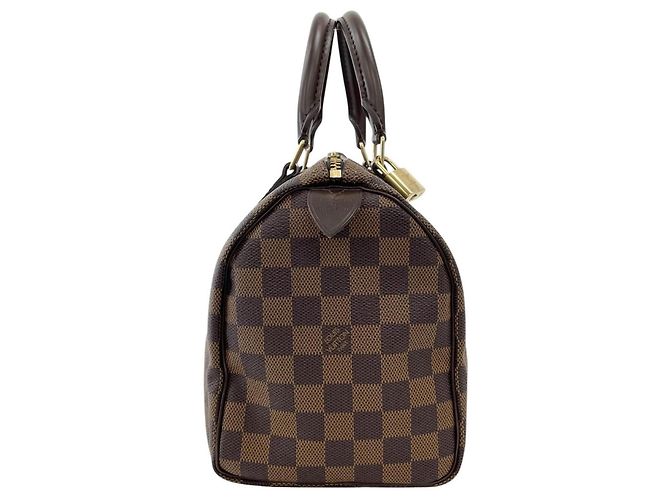 Borsa Louis Vuitton Speedy 25 Damier Marrone - vista 4