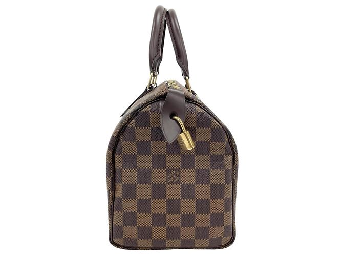 Borsa Louis Vuitton Speedy 25 Damier Marrone - vista 5