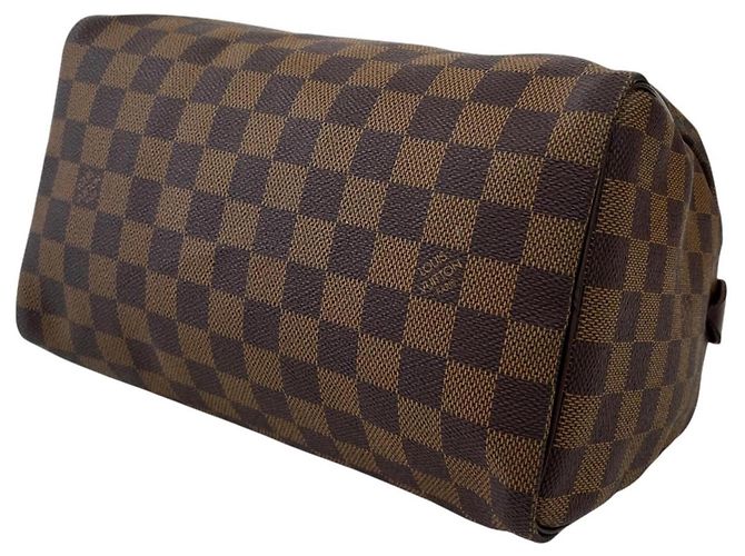 Borsa Louis Vuitton Speedy 25 Damier Marrone - vista 6