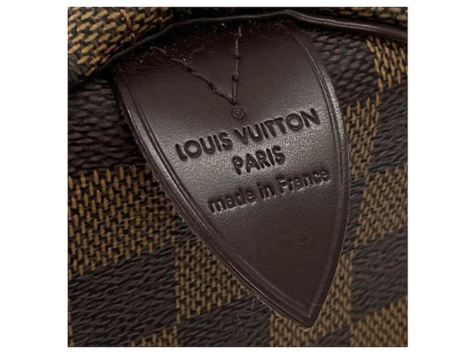 Borsa Louis Vuitton Speedy 25 Damier Marrone - vista 9