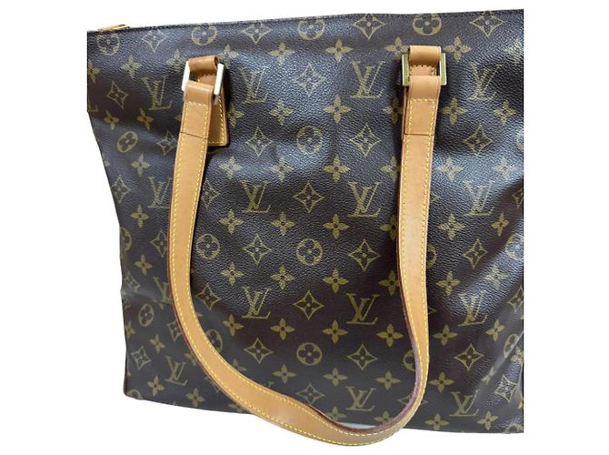 Borsa Cabas Mezzo Monogram Louis Vuitton Marrone - vista 15