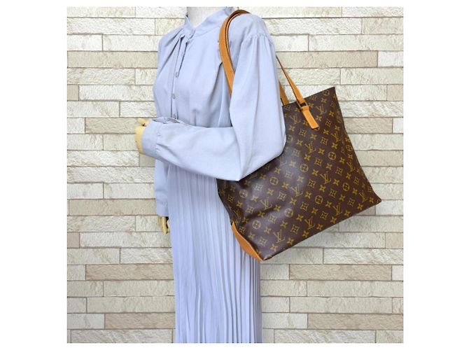 Borsa Cabas Mezzo Monogram Louis Vuitton Marrone - vista 2