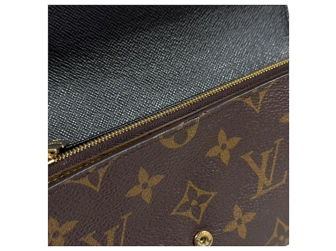 Louis Vuitton Portefeuille Sarah Monogram Giant Reverse Long Wallet Marrone - vista 8