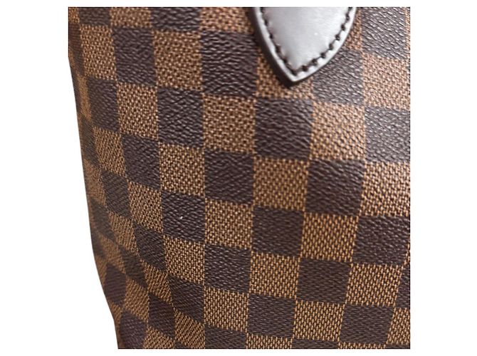 Borsa Tote Louis Vuitton Neverfull PM Damier Marrone - vista 11