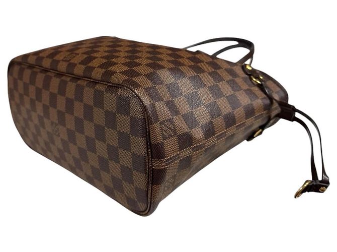 Borsa Tote Louis Vuitton Neverfull PM Damier Marrone - vista 4