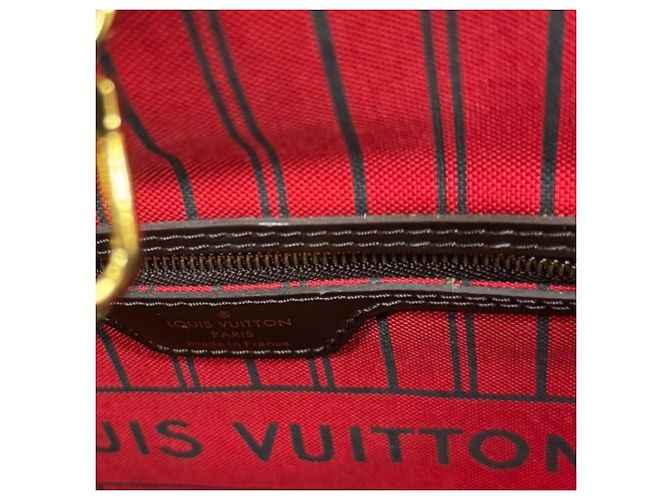 Borsa Tote Louis Vuitton Neverfull PM Damier Marrone - vista 6
