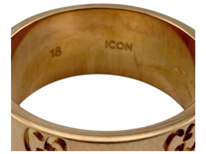 Gucci Icon breiter Ring Golden - Ansicht 7