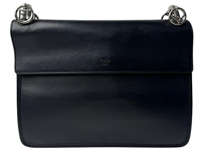 Borsa a tracolla 2 vie Fendi Kanai F Nero - vista 4
