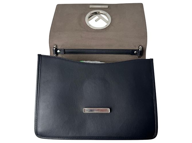 Borsa a tracolla 2 vie Fendi Kanai F Nero - vista 8