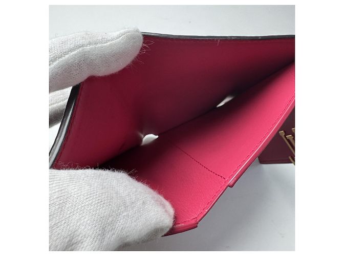 Louis Vuitton Portefeuille Capucines Compact Wallet Nero Rosa - vista 8