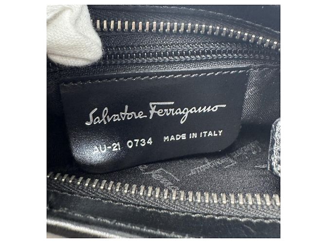 Borsa nera Salvatore Ferragamo Nero - vista 10