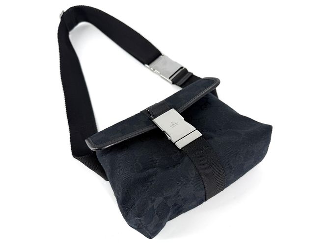 Marsupio Gucci GG Canvas Black Nero - vista 3