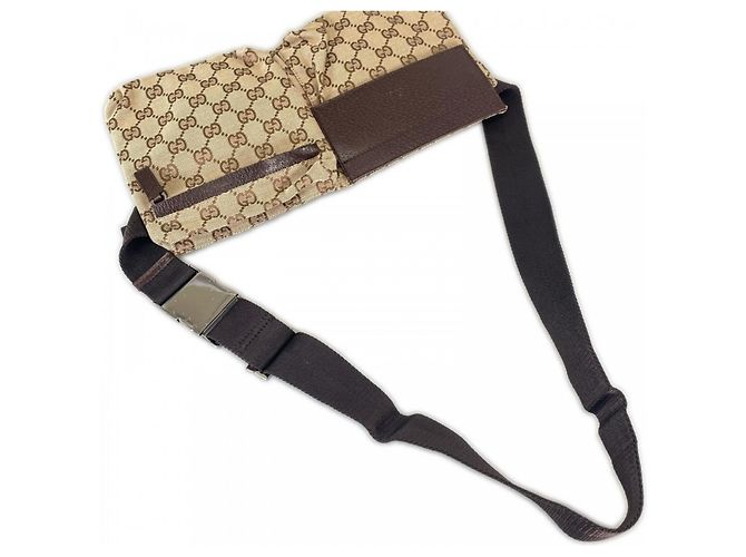 Marsupio Gucci in tela GG beige - vista 15