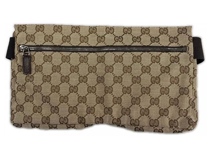 Marsupio Gucci in tela GG beige - vista 2