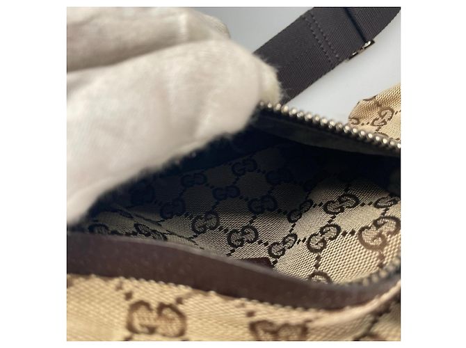 Marsupio Gucci in tela GG beige - vista 6