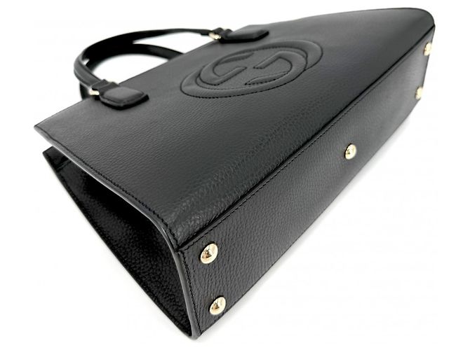 Borsa a mano Gucci Soho in pelle nera Nero - vista 3