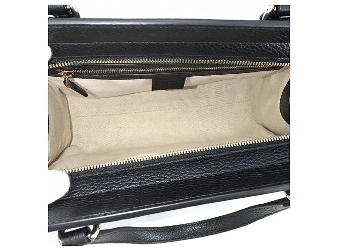 Borsa a mano Gucci Soho in pelle nera Nero - vista 4