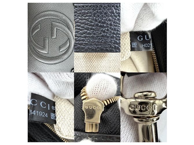 Borsa a mano Gucci Soho in pelle nera Nero - vista 5