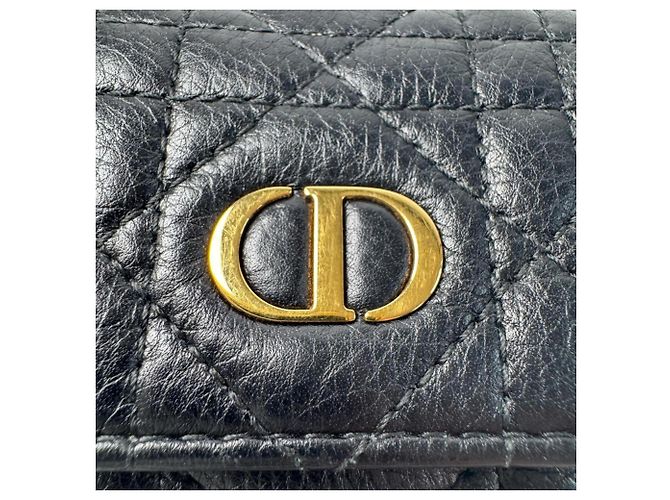 Cartera compacta Christian Dior Dior Cannage Negro - vista 10
