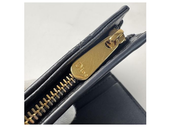 Cartera compacta Christian Dior Dior Cannage Negro - vista 11