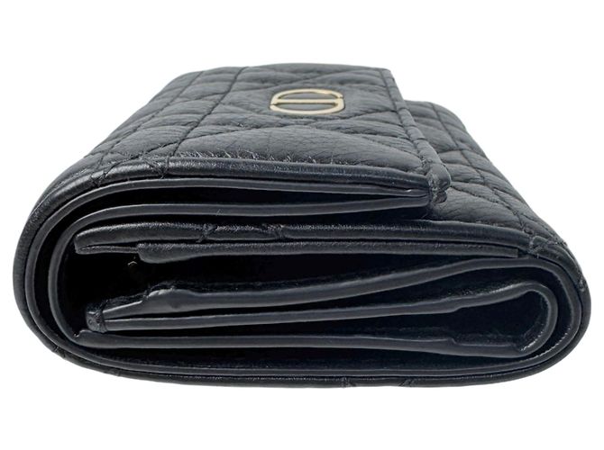 Cartera compacta Christian Dior Dior Cannage Negro - vista 3