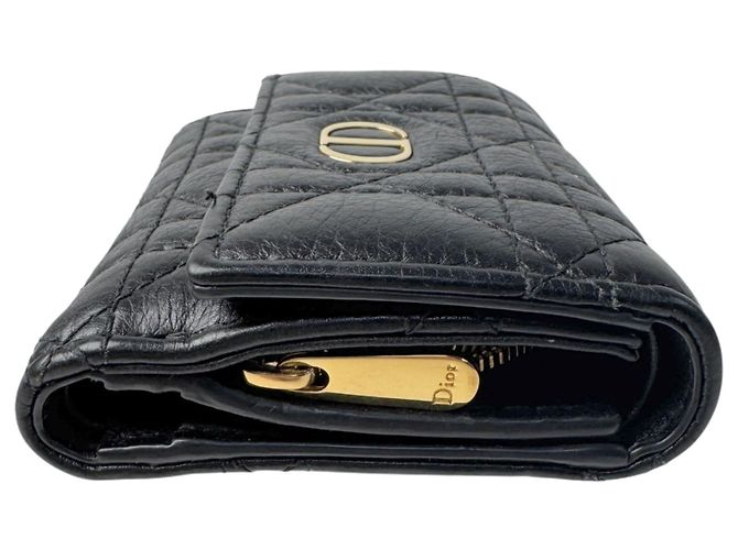 Cartera compacta Christian Dior Dior Cannage Negro - vista 4