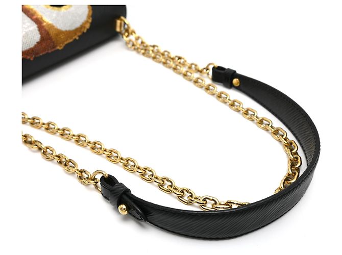 Borsa a tracolla Louis Vuitton Twist MM da donna Nero - vista 5