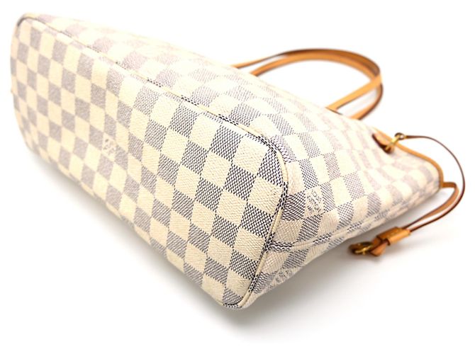 Borsa Tote Louis Vuitton Neverfull PM da donna Bianco - vista 3